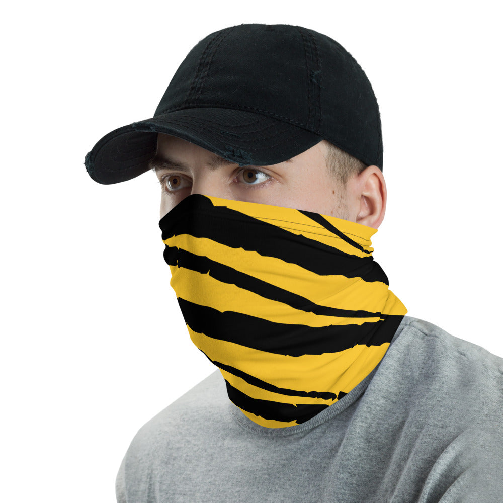 Black and Yellow Face Cover Neck Gaiter