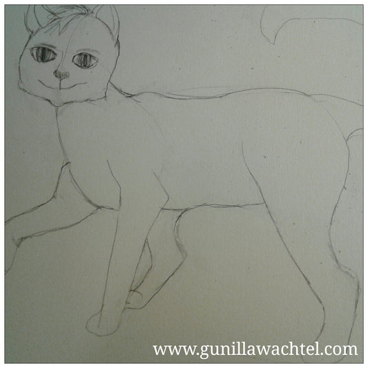 Sketchbook studies - cat