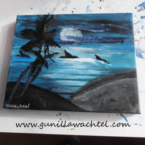 Orca Beauty Acrylic Painting eBay auction