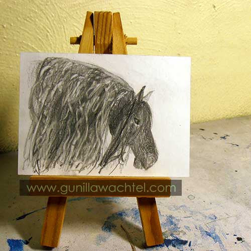 30 Days of Horses - ACEO #2