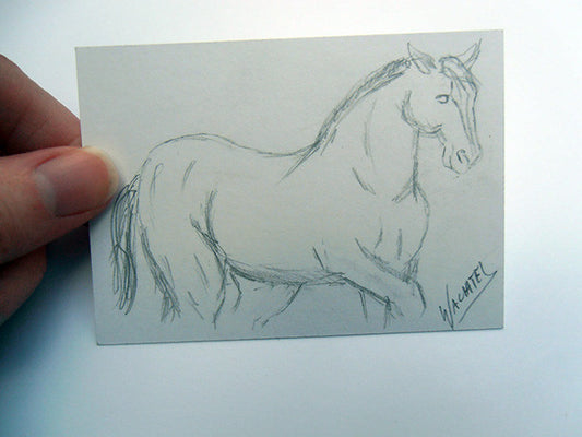 The Story Behind the ACEO - 30 Days of Horses ACEO 5