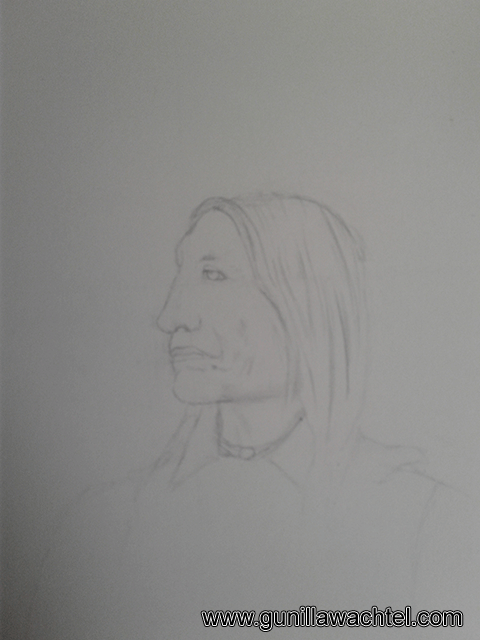 Artwork in Progress - Chief Wolf Robe