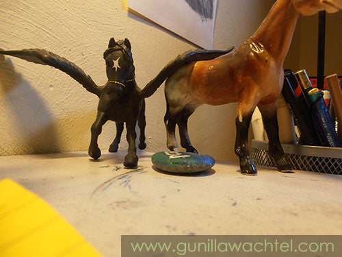 A New Spot for the Drafting Table Horses