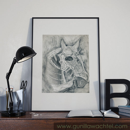 Horse Print Drawing