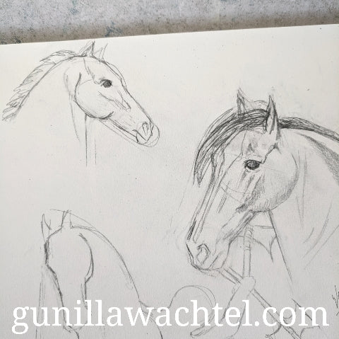 Pages from the sketchbook - horses