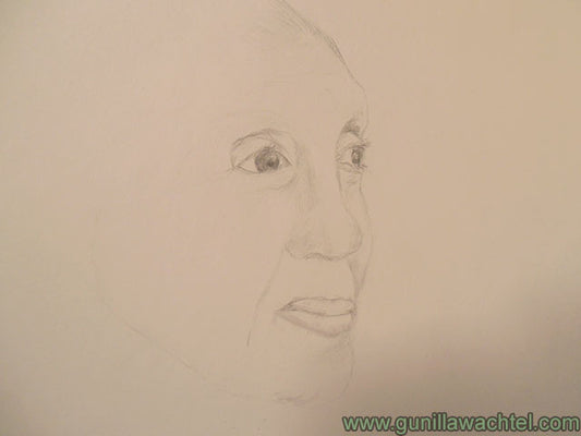 Pencil Sketch Art Study Artwork in Progress