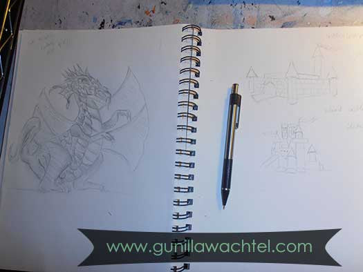Fantasy Sketches and The Cat in the Box