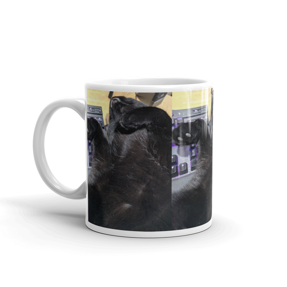 Cat Gaming Buddy Ceramic Mug Kanweienea Kreations