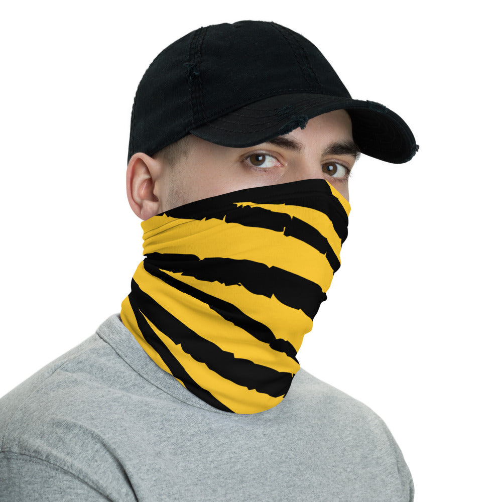 Pittsburgh Black and Yellow Face Cover Neck Gaiter